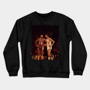 Wilt Chamberlain vs Kareem Abdul Jabbar Crewneck Sweatshirt